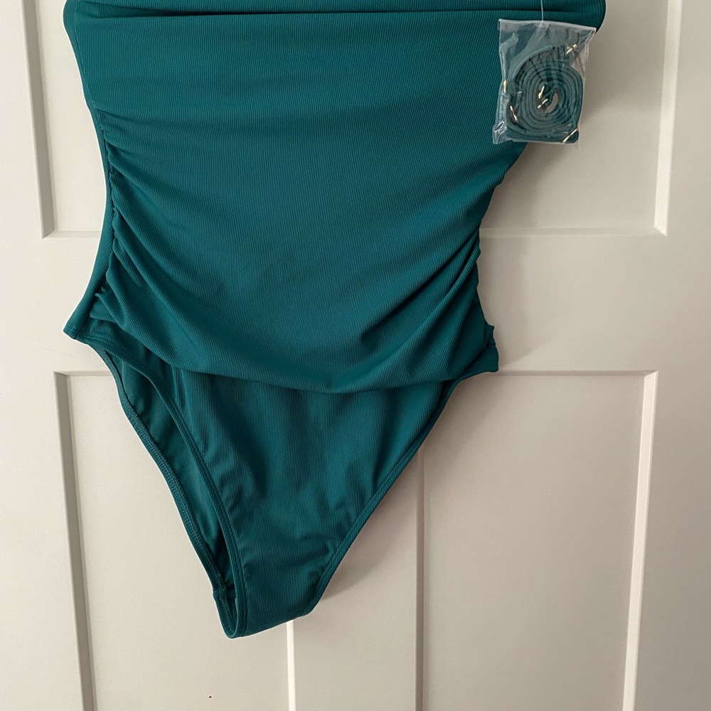 Green/pid One-Piece Swimsuit